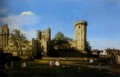 The Eastern Facade Of Warwick Castle Canaletto